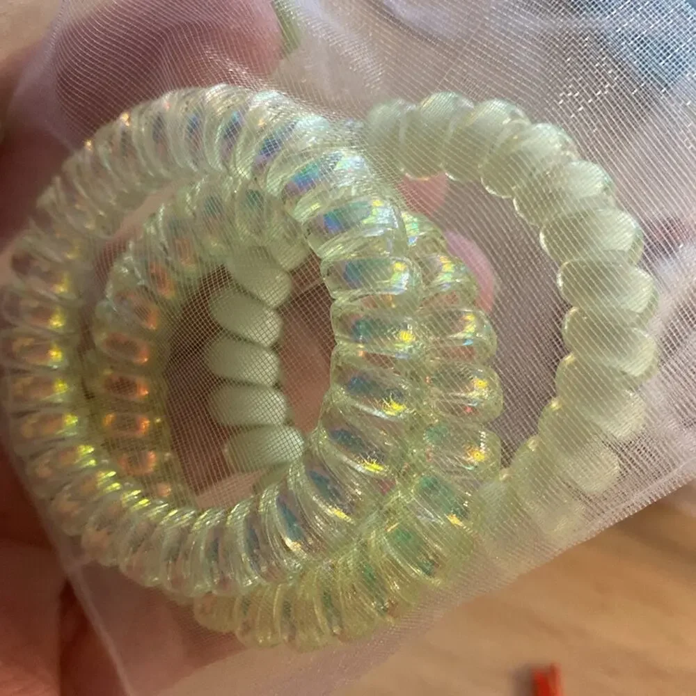 Colorful Spiral Hair Ties Set